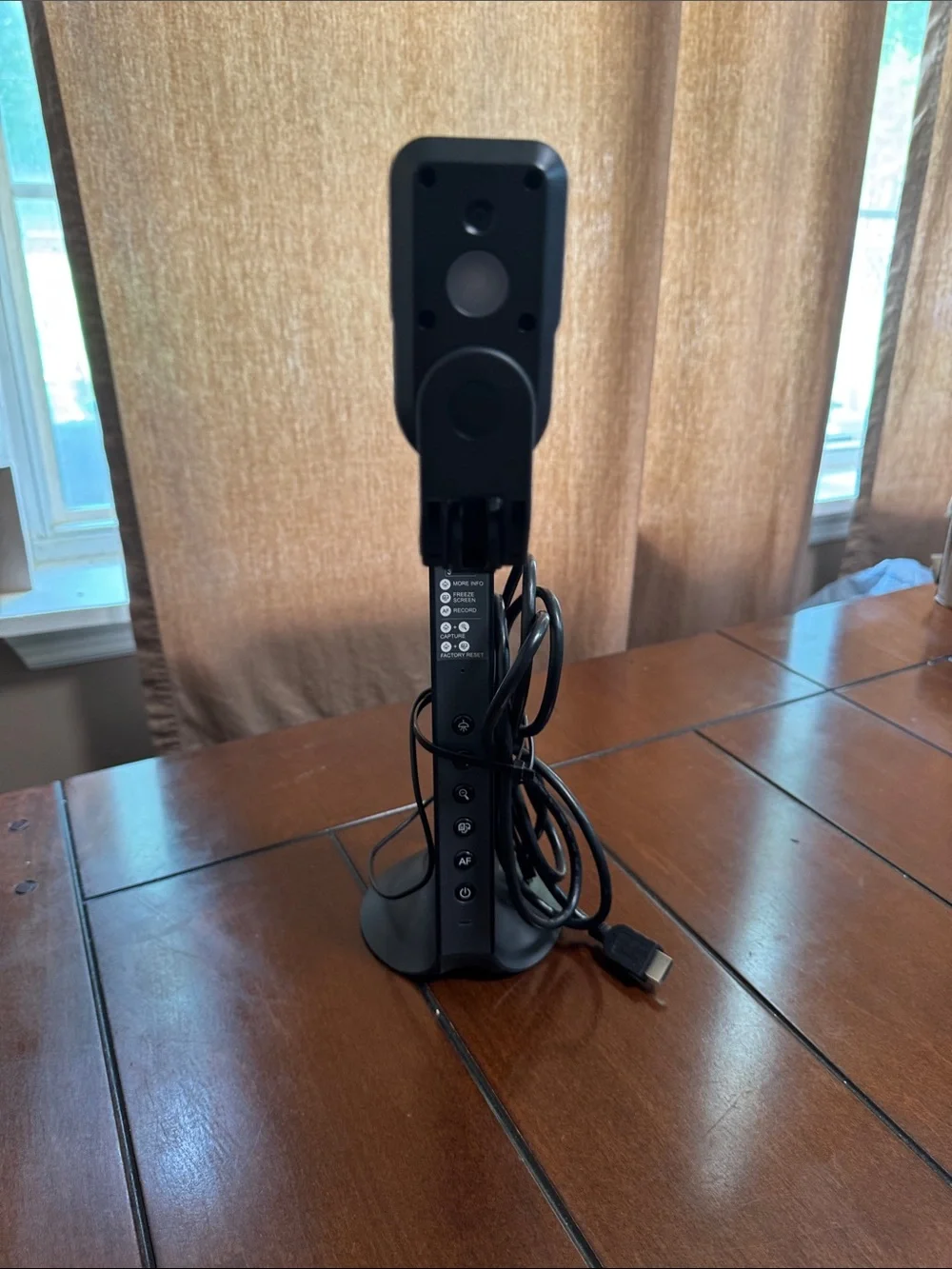 Black Document Camera with USB Connectivity